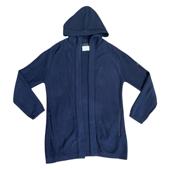 Zara Other - ZARA KIDS Collection The Knitwear Waffle Knit Open Front Cardigan Blue 13-14Y